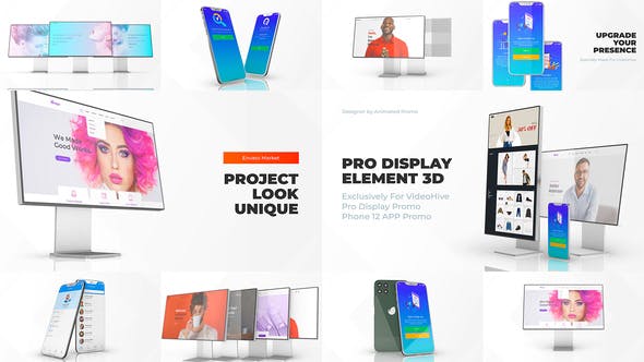 Download Videohive Phone 12 Pro Display Mockup Web App Promo Free After Effects Templates